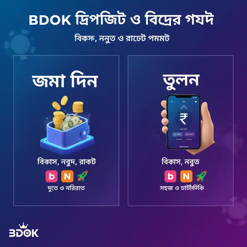 BDOK Deposit and Withdrawal Payment Methods